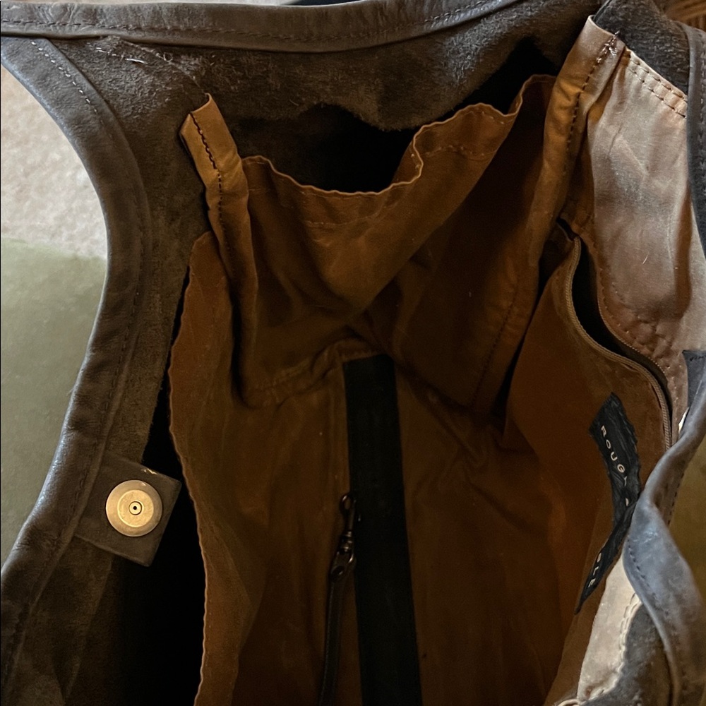 Rough & Tumble Minimal Tote - coal leather - small - Picture 9 of 14